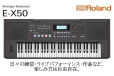 【Roland】61鍵ポータブルキーボード/E-X50【配送不可：離島】 キーボード 楽器 ポータブル 高品質 ローランド 浜松市[№5360-0377]