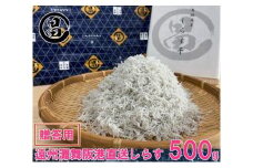 しらす 遠州灘舞阪港直送 贈答用 しらす干し 500g 冷凍 シラス 【配送不可:離島】 浜松市[№5360-0461]