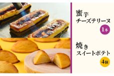 「芋菓子や芋えん」の蜜芋チーズテリーヌと焼きスイートポテトセット　芋好き必見！おすすめお芋スイーツ 静岡 浜松市[№5360-0265]