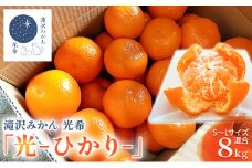 【2025年10月上旬より順次発送】滝沢みかん 光希「光-ひかり-」ゆら早生８kg （S～Lサイズ） 浜松市産 温州みかん 果物 柑橘 フルーツ デザート 食後 国産 産地直送 [№5786-5225]