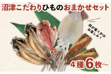 干物 ひもの おまかせ セット 4種 6枚 ～ おたのしみ 冷凍 詰め合わせ 干物セット コスパ ランキング 極上 人気 美味しい 高級 静岡 沼津 静岡県