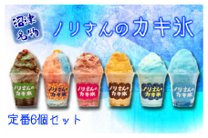かき氷 氷菓ぬまづ名物「ノリさんのカキ氷」定番６個セット