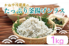 釜揚げ しらす 1kg 冷凍 かね中冷蔵庫 沼津 静岡 新鮮 静岡県 国産 コスパ 美味しい