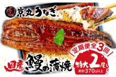 【 3カ月定期便 】国産 うなぎ 蒲焼 特大 2尾 約350g 鰻 個別包装 冷凍 小分け ギフトボックス セット 老舗 専門店 うなぎ処京丸 定期便 人気 静岡 静岡県 土用 丑の日