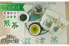沼津茶 煎茶 50g 2袋 合計100g 緑茶 2025年産 農家直送 お茶 茶葉 静岡 沼津