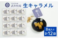 生キャラメル 8個入り × 12袋 うちだけの味 武井牧場 キャラメル お土産 プレゼント ギフト 贈答 お取り寄せ スイーツ お菓子 デザート 静岡県 沼津市 母の日 父の日
