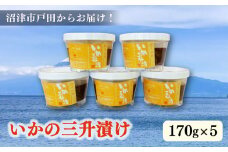 いかの三升漬 170g×5セット イカ おつまみ おかず 小分け