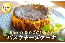 まるごと レモン バスク チーズ ケーキ 手作り 檸檬 れもん ピール 菓子 無添加 低農薬 茶菓子 洋菓子 スイーツ マーマレード フルーツ 柑橘  贈答用 ギフト プレゼント 静岡県 沼津市 クリスマス 母の日 父の日 誕生日 記念日