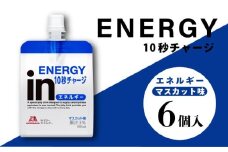 inゼリー エネルギー 6個入り インゼリー ゼリー飲料 ゼリー まとめ買い 森永製菓 森永 機能性ゼリー 栄養補給 エネルギー 10秒チャージ 運動前 スポーツ マスカット 味