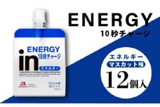 inゼリー エネルギー 12個入り インゼリー ゼリー飲料 ゼリー まとめ買い 森永製菓 森永 機能性ゼリー 栄養補給 エネルギー 10秒チャージ 運動前 スポーツ マスカット 味