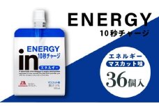 inゼリー エネルギー 36個入り インゼリー ゼリー飲料 ゼリー まとめ買い 森永製菓 森永 機能性ゼリー 栄養補給 エネルギー 10秒チャージ 運動 スポーツ マスカット 味