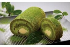 抹茶のロールケーキ 2本 120×80×70mm/本 ロールケーキ 抹茶 静岡 お茶 スイーツ お菓子 抹茶ムース チャロル（静岡抹茶のロールケーキ） ふんわりしっとりした 生地 に 甘納豆 入り 抹茶ムース 静岡県 三島市