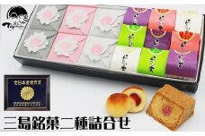 三島ざくら6個・らくじゅの実9個詰め合わせ 和菓子 お菓子 桃山風 栗餡 紫蘇餡 黒糖餡 さくら 桜 饅頭 カステラ スイーツ お祝い ご挨拶 ギフト 詰め合わせ 贈答用 祝い お返し