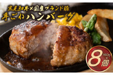 A5ランク黒毛和牛＆国産ブランド豚の網巻き手ごねハンバーグ 160g×8個セット 牛 肉 豚 肉 個包装 ハンバーグ 黒毛和牛 ブランド豚 惣菜