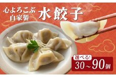水餃子 心よろこぶ自家製水餃子 90個（10個入り×9袋）餃子 冷凍餃子 冷凍ギョーザ  ギョーザ 冷凍ぎょうざ 中華 ギョウザ ぎょうざ 点心 スイギョウザ 中華料理 ラーメンやんぐ 静岡県 三島市