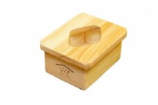 0010-39-01．木でできた手づくりポケットティッシュケース（富士ひのき製）【思いやり型返礼品】