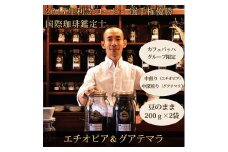 0010-59-03 【カフェバッハグループ限定】豆・エチオピア＆グアテマラ｜中煎り・中深煎り｜赤富士珈琲｜利き珈琲チャンピオン厳選