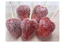 0011-40-06　れっどぱーる （富丘佐野農園） 冷凍いちご棒 10本