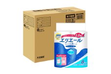 0012-10-01　エリエール トイレットティシュー （コンパクトシングル） 1.5倍巻 8R×4パック 32個 【ハーフケース】　82.5m 32ロール シングル トイレットペーパー