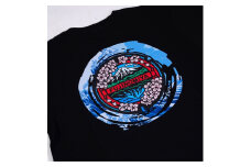 0014-74-05 富士宮市 マンホールTシャツ 波 (黒) : Mサイズ