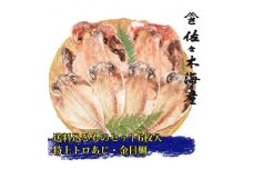 干物セット＜大島B＞特トロあじ4枚・金目鯛2枚　伊豆・伊東のひもの詰め合わせ　静岡県伊東市【1404233】