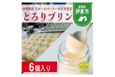 〔伊東温泉人気〕旬実堂のとろりプリン6個入【1538899】