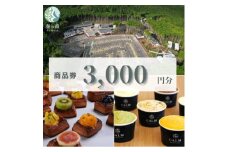 静岡県伊東市＜奏の森リゾート＞奏の森Resortsのカルムでも使える商品券3,000円分【1571053】