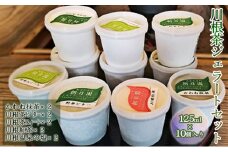 [№5695-0696]川根茶 ジェラート セット 10個入り (5種×2) 詰め合わせ 煎茶 紅茶 抹茶 アイス アイスクリーム デザート スイーツ お菓子 菓子 おやつ 静岡 静岡県 島田市