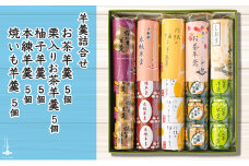 [№5695-1173]羊羹5個袋入り×5種　箱入り