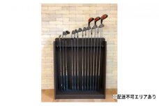 [№5695-1227]ゴルフクラブスタンド　ウォールナット【配送不可：離島】