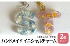 [№5695-1554]ハンドメイド イニシャルチャーム 2個セット