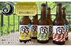 [№5695-1600]193 クラフトビール 定番6本セット (シズオカゴールデンエール/緑茶ペールエール/ほうじ茶ブラウンエール)　クラフトビール ご当地ビール ローカルビール 地ビール お酒 ビール ビアホップおおいがわ イクミバレーブリューイング