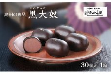 [№5695-1625]【島田の逸品】 黒大奴　30個入1箱　和菓子 くろやっこ あんこ お菓子 羊かん 名物
