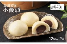 [№5695-1627]【島田名物】 小饅頭 12個入2箱 （冷凍便）　和菓子 まんじゅう あんこ お菓子 名物
