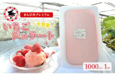 [№5695-1660]いちごジェラート 静岡 ありすふぁーむ 大容量！ジェラート職人監修 いちごのプレミアムジェラート 苺 イチゴ 冷凍 【島田市】
