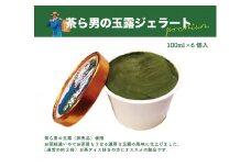 ジェラート 「茶ら男の玉露ジェラート プレミアム」 100ml×6個 自家製 玉露 お茶 濃厚 山田製茶 富士市 アイス(1716)