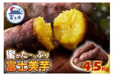 【先行予約】富士美芋 生4.5kg さつまいも 甘い 蜜がたっぷり 加熱後糖度30以上 絶品 栄養豊富 期間限定 富士市 やわらか [sf070-002]