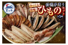 ひもの セット 詰合せ 特選 手作り アジ イカ イワシ サバ 醤油干し 一夜干し 昔ながら おかず おつまみ ごはん 冷凍 魚 富士市 [sf001-163]