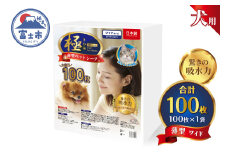 ペットシーツ 【極】シリーズ 薄型ワイド 100枚 ペット用 犬用 猫用 トイレシーツ 日用品 ペット用品 大容量 防災 備蓄 消耗品 ドッグ キャット わんちゃん ねこちゃん 静岡県 富士市 [sf077-124]