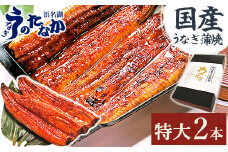 浜名湖・うなぎのたなかの長蒲2本ギフト!ふっくら柔らか♪国産うなぎ長蒲焼※合計360g程度_ウナギ 鰻 うなぎ かば焼き 蒲焼き 人気 美味しい 国産 浜名湖 産地直送 個包装 ギフト 贈答 専門店 冷凍 おすすめ【1417592】
