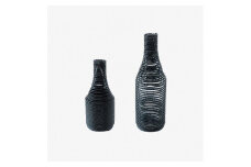 SPRING VASE (flower vase)スリム型　ブラック【1419745】