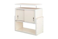 耐震上置き　じしん作くん　幅58cm×奥行29cmタイプ(ホワイト)　58-29W【1416338】