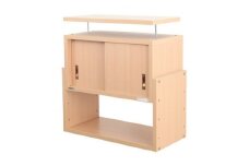 耐震上置き　じしん作くん　幅58cm×奥行29cmタイプ(ナチュラル)　58-29A【1416340】