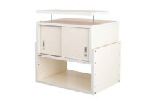 耐震上置き　じしん作くん　幅58cm×奥行44cmタイプ(ホワイト)　58-44W【1416343】