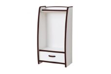 知育家具シリーズ　ハンガーラック　48cm幅(ブラウン)　HRJ-48HD【1415271】