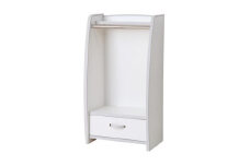 知育家具シリーズ　ハンガーラック　48cm幅(ホワイト)　HRJ-48HW_ ラック ハンガーラック 収納 家具 知育家具 収納家具 衣類収納 衣類 服 洋服掛け インテリア ホワイト 子供 子供部屋 日用品 完成品 ギフト プレゼント 静岡県 送料無料 【1415267】