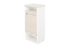 子育て支援家具　オムツストッカー(ホワイト)　OMT-35W【1416567】