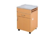 ステンレス天板ホビーワゴン(ナチュラル)　HWJ-45N_ ワゴン ホビーワゴン 収納 家具 送料無料 贈答 ギフト ステンレス 静岡県 おすすめ 人気 クラフトホビー 医療現場 【1416318】