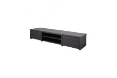 国産テレビ台147cm幅(ブラック)　KTV-147K_ ローボード 収納 おしゃれ シンプル 日本製 家具 ギフト プレゼント 贈り物 送料無料 【1415335】