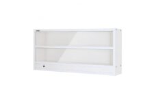 LED付きコレクションケース ロータイプ (ホワイト)　JCR-8317LW_ ケース コレクションケース ロータイプ 家具 人気 おすすめ 送料無料 贈答 ギフト LED付 薄型 ワイド 【1414190】